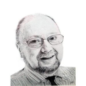 detailed portrait of man by jess harris artwork