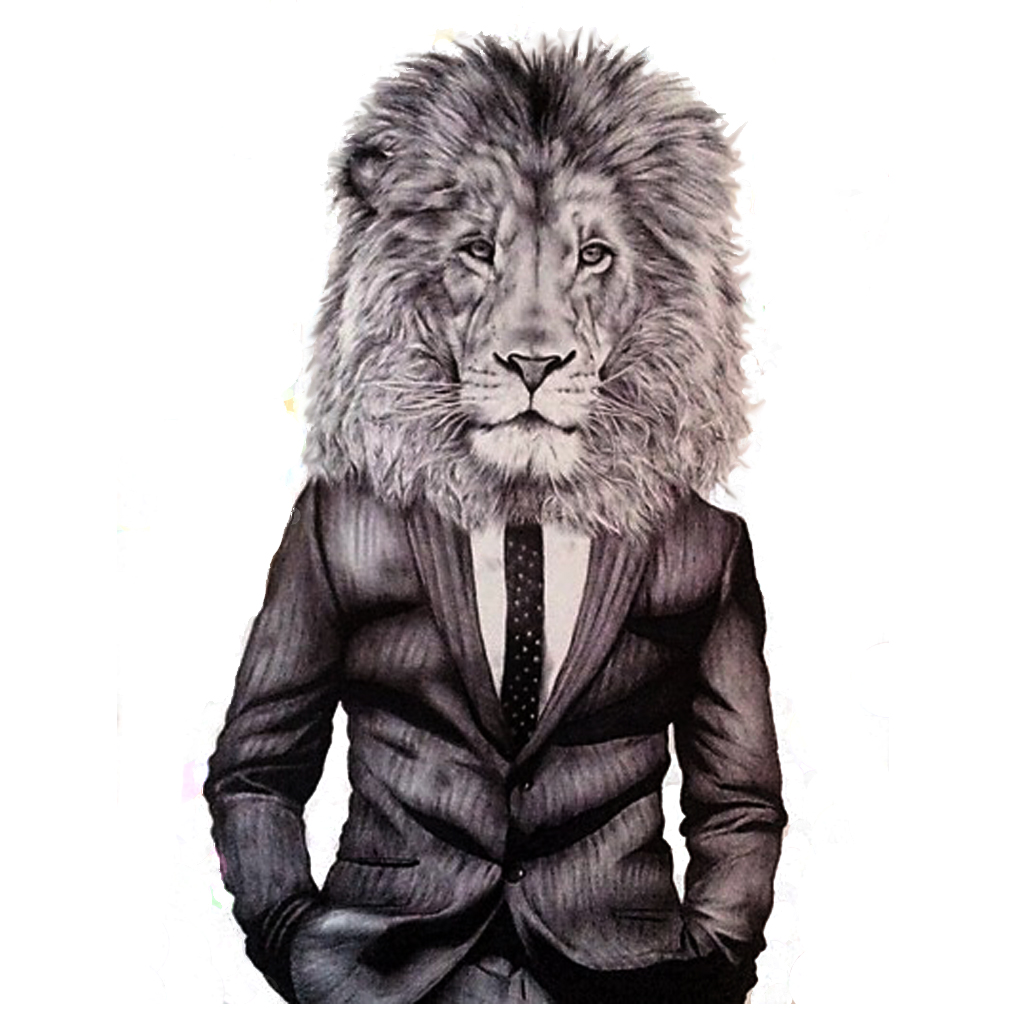 lion man portrait