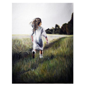 girl running by jess harris artwork
