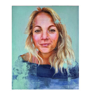 woman oil portrait by jess harris artwork