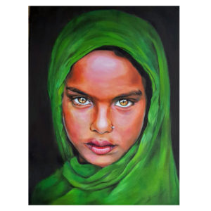 girl oil portrait jess harris artwork