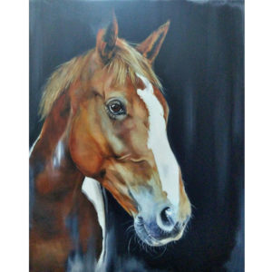 commissioned horse portrait by jess harris