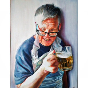 commissioned oil painting of a man by jess harris