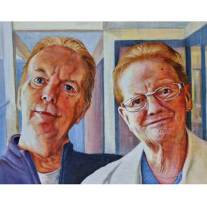 jess harris artwork, bournemouth portrait of a couple