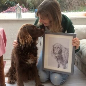 custom biro portrait jess harris artwork