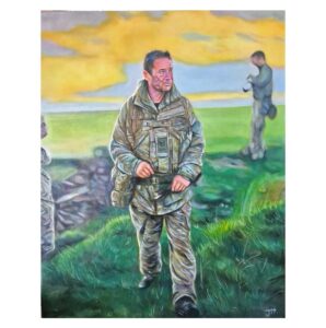 portrait of a soldier, jess harris artwork, people and pt portrait artist